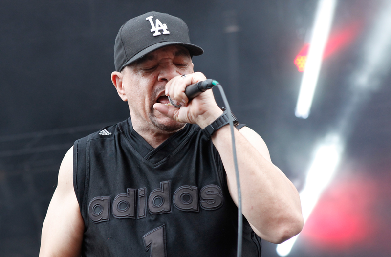 Ice-T performs with his rap-metal band, Body Count (Image: Gabriel Grams/Getty)